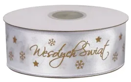 wstazka-tasiemka-satynowa-biala-ze-zlotym-napisem-wesolych-swiat-25mm-25m