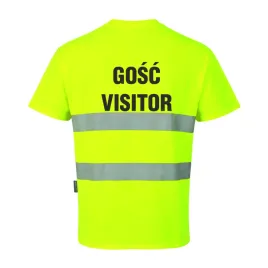 koszulka-t-shirt-s172-zolty-z-nadrukiem-gosc-visitor-xl