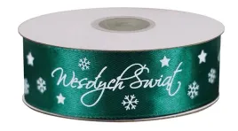 wstazka-tasiemka-satynowa-zielona-ciemna-z-napisem-wesolych-swiat-25mm-25m