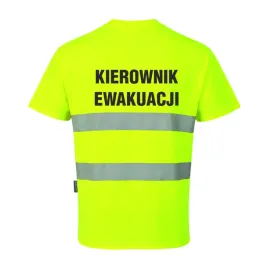 koszulka-t-shirt-s172-zolty-z-nadrukiem-kierownik-ewakuacji-m