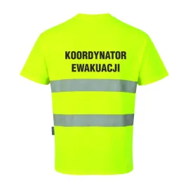 koszulka-t-shirt-s172-zolty-z-nadrukiem-koordynator-ewakuacji-xl