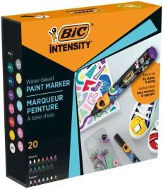 markery-pisaki-akrylowe-wodoodporne-z-farba-20-kolorow-bic-intensity
