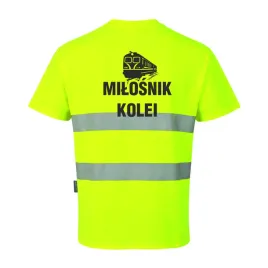 koszulka-t-shirt-s172-zolty-z-nadrukiem-milosnik-kolei-xl