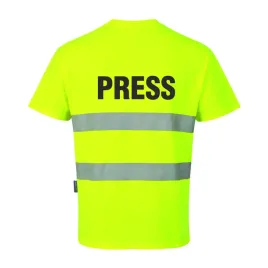 koszulka-t-shirt-s172-zolty-z-nadrukiem-press-m