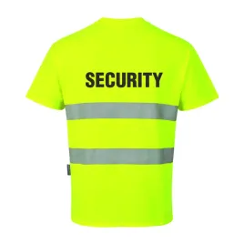koszulka-t-shirt-s172-zolty-z-nadrukiem-security-xxl