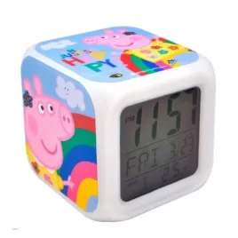 zegar-budzik-led-swinka-peppa-7-kolorow
