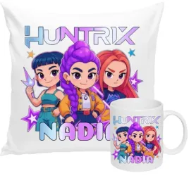 zestaw-kubek-i-poduszka-huntrix-k-pop-imie-prezent-urodziny