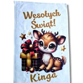 recznik-swiateczny-30x50-personalizowany-imie-reczniczek-do-przedszkola