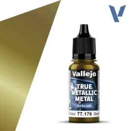 vallejo-77-176-true-metallic-metal-airbrush-greenish-gold-18-ml