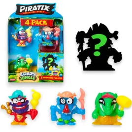 piratix-crazy-jungle-figurka-4pak-figurki-zestaw-4-figurek-neon