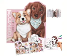 zestaw-kreatywy-top-model-doggy-piesek-kolorowanka-z-naklejkami