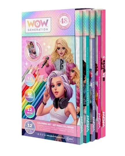 zestaw-48-kredek-z-notesem-wow-generation-stan-nowy
