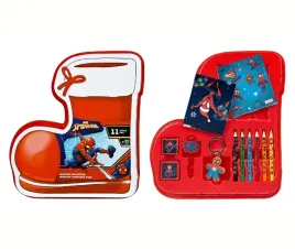 swiateczny-but-mikolaja-spiderman-zestaw-11szt