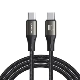 kabel-przewod-usb-c-100w-light-speed-series-1-2m-czarny