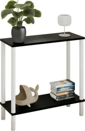 konsola-loft-z-polka-80x30x80-cm-metalowa-biala-do-przedpokoju