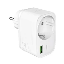 ladowarka-sieciowa-usb-a-usb-c-z-gniazdem-schuko-pd-20w-biala