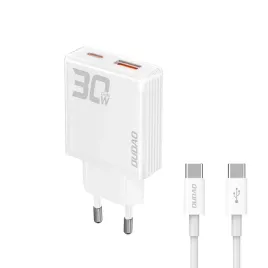 ladowarka-sieciowa-gan-30w-usb-a-usb-c-z-kablem-usb-c-biala