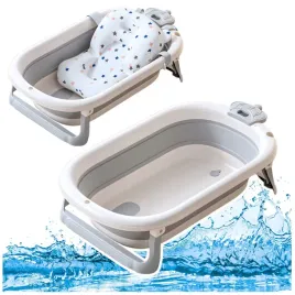 wanienka-z-termometrem-dla-niemowlat-skladana-materac-w-gwiazdki-szara