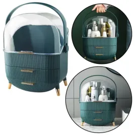 organizer-na-kosmetyki-otwierana-porywa-transparentna-dwie-szuflady-zielony