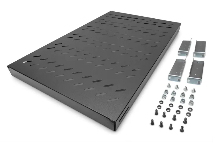 digitus-shelf-with-variable-rails-for-fixed-mounting-in-483-mm-19-cabine-szerokosc-produktu-48-2-cm