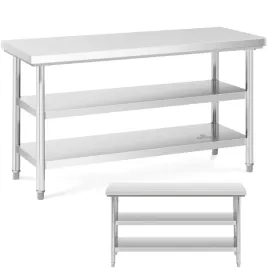 stol-blat-roboczy-stalowy-nierdzewny-z-2-polkami-150x60cm