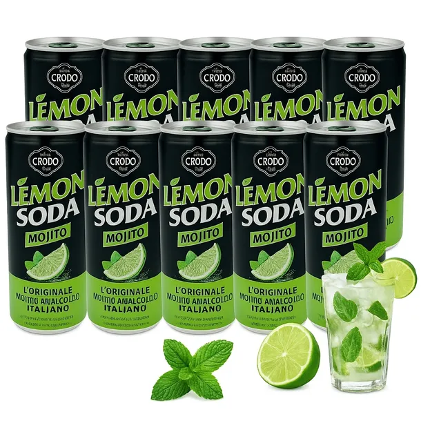 Lemon soda mojito mohito 330 napój gazowany puszka bez kaucji