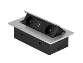 gniazdo-meblowe-srebrne-chowane-wpuszczane-w-blat-przedluzacz-230v-2xusb