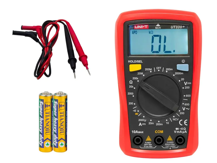 miernik-elektryczny-multimetr-uni-t-33d-stan-nowy-pomiar-ciaglosc-napiecie-przemienne-ac-napiecie-stale-dc-parametry-diody-prad-staly-dc-rezystancja
