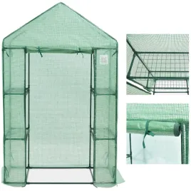 mini-szklarnia-balkonowa-ogrodowa-140x73-cm-z-regalem-4-polki-zielona-uv4