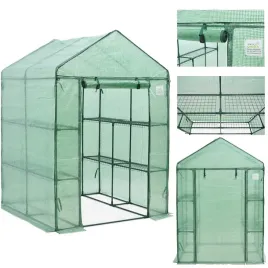 mini-szklarnia-balkonowa-ogrodowa-140x140-cm-z-regalem-8-polek-zielona-uv4