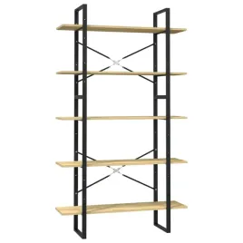 5-poziomowy-regal-na-ksiazki-100x30x175-cm-lite-drewno-sosnowe