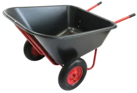 Zdjęcie produktu TACZKA OGRODOWA 300L DWUKOŁOWA WÓZEK PASZOWY KOLEBA JAPONKA XXL NA PASZĘ