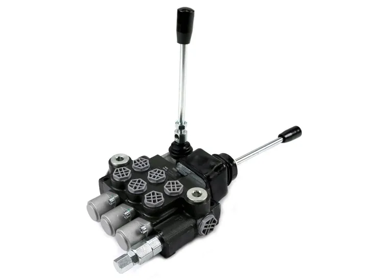 Rozdzielacz hydrauliczny 3-sekcyjny 40L (2 sekcje x 1 dźwignia + 1 sekcja x