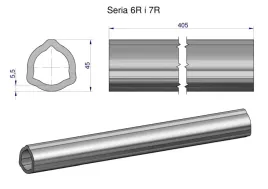 rura-wewnetrzna-seria-6r-i-7r-do-walu-560-przegubowo-teleskopowego-45x5-5mm