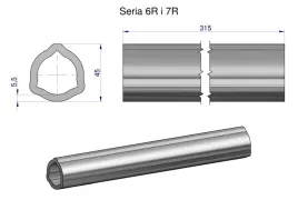 rura-wewnetrzna-seria-6r-i-7r-do-walu-460-przegubowo-teleskopowego-45x5-5mm