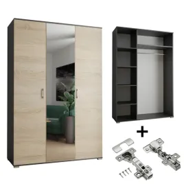 szafa-promocja-3-d-120-x-192-x-50-cm-sonoma-czarna-lustro-cichy-domyk