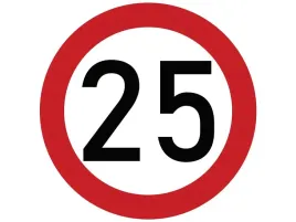 naklejka-laminowana-limit-predkosci-25-km-h-czerwona-obwodka