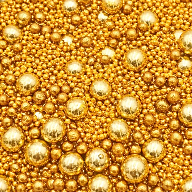 Posypka cukrowa Złota MIX maczek perełki 4 mm 7 mm 20g posypka CIASTKA