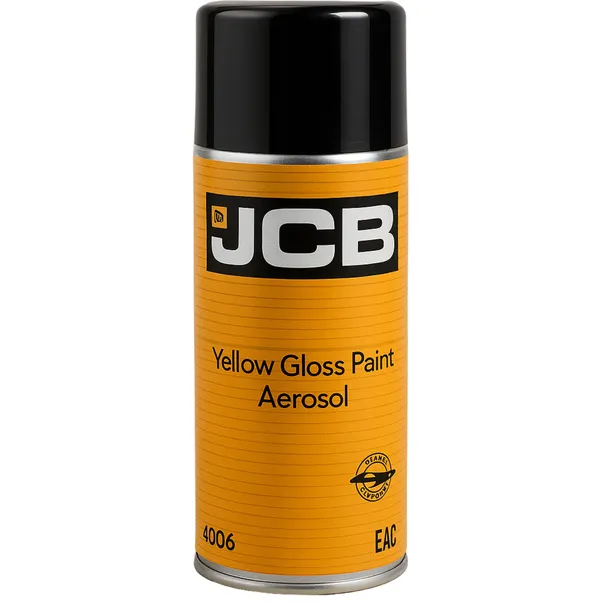JCB Farba żółta spray 4220/0406 400 ml Do maszyn 3CX, 4CX, Fastrac