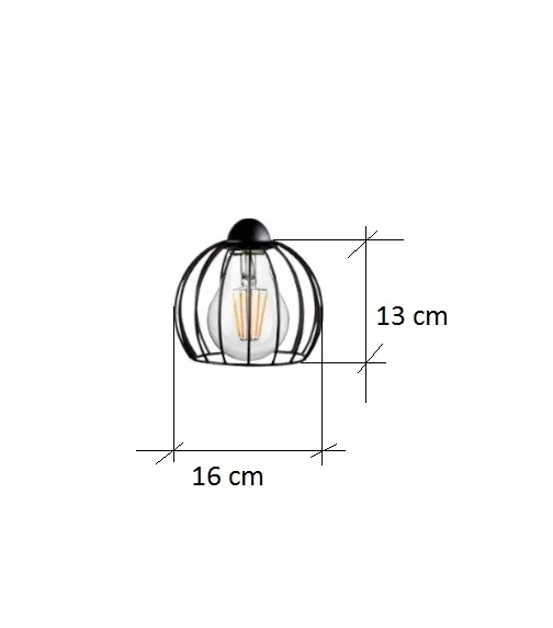 kinkiet-scienny-diament-czarny-300-13k-stan-nowy