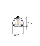kinkiet-scienny-diament-czarny-300-13k-stan-nowy