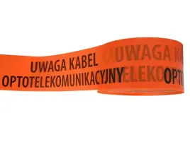 tasma-pomaranczowa-10-cm-nadruk-uwaga-swiatlowod-500mb