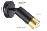 kinkiet-scienny-tuba-gold-2k-2cg-led-stan-nowy