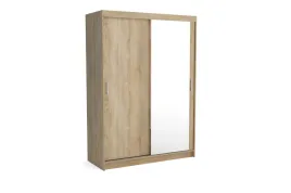 dwudrzwiowa-szafa-rio-150-cm-dab-sonoma-duza-nowoczesna-pojemna-lustro