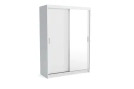 dwudrzwiowa-szafa-rio-150-cm-biala-duza-nowoczesna-pojemna-lustro