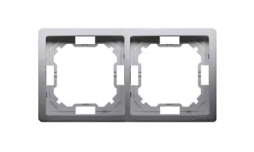 simon-basic-ramka-podwojna-inox-bmr2-21-stan-nowy