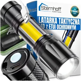 mocna-latarka-taktyczna-led-zoom-wodoodporna-reflektor-cob-akumulator-usb