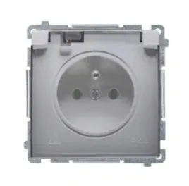 simon-basic-gniazdo-pojedyncze-inox-bmgz1b-01-21a