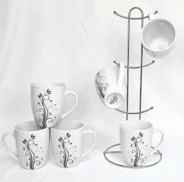 stojak-na-kubki-zestaw-kubkow-do-kawy-herbaty-6-osob-porcelana-wzory-300ml