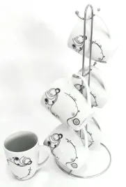 stojak-na-kubki-zestaw-kubkow-do-kawy-herbaty-6-osob-porcelana-wzory-300ml